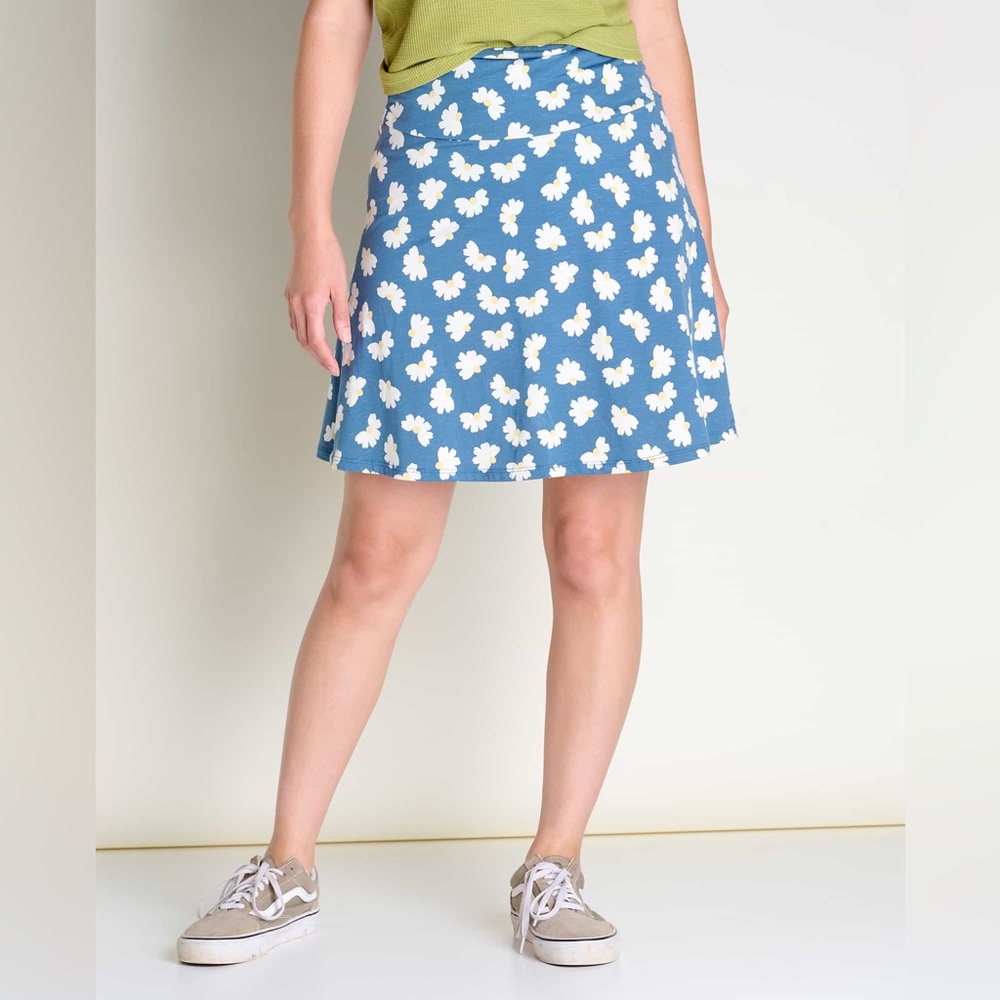 NWT. Toad & Co. Chaka Skirt. Pacific Half Daisy Print. Size XS.